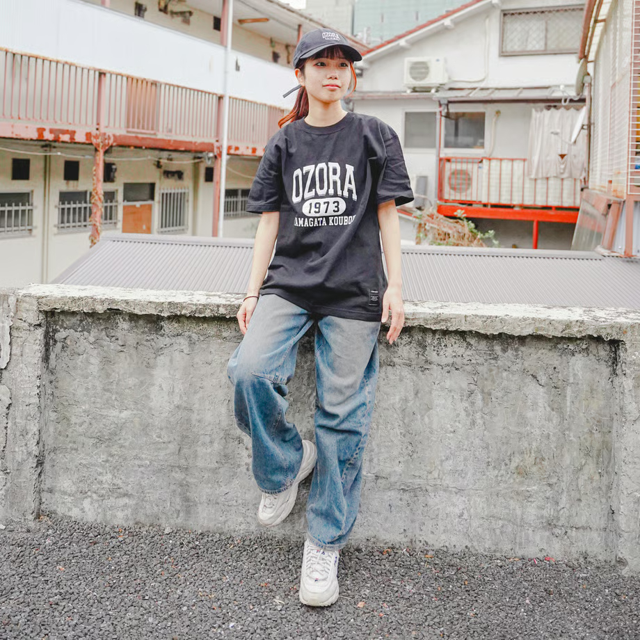 OZORA430 S/S TEE BLACK　　Lサイズ