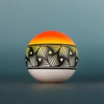 Neon Yellow/Orange Faded TETRAH – V2  86.9g
